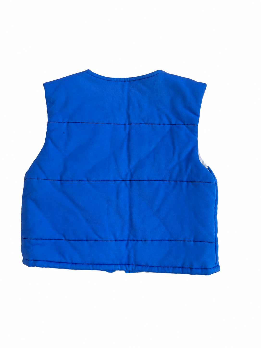 Blue children's vest with inscriptions and zipper - for ages 1 to 3 years - 2